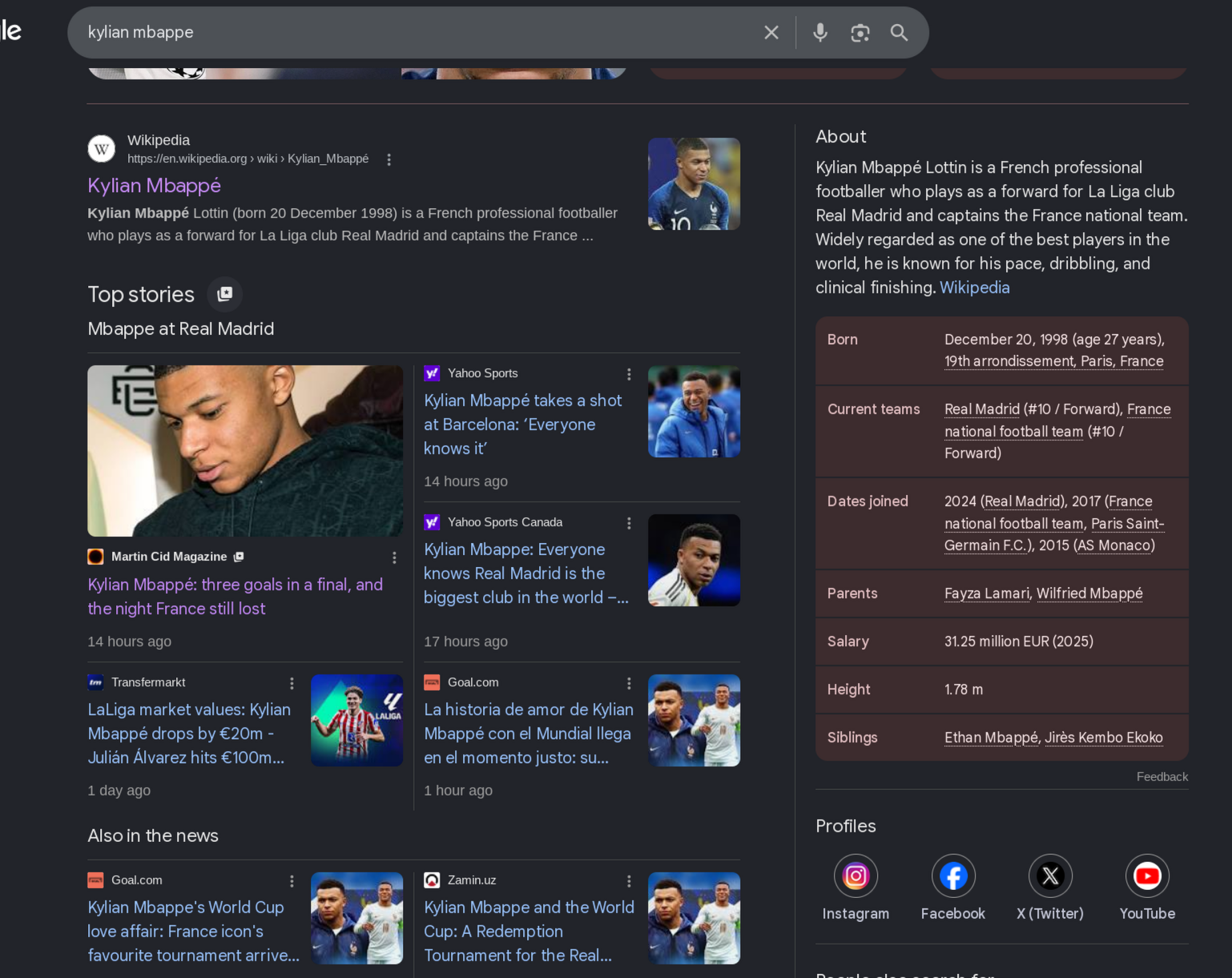 Kylian Mbappé — Top Stories