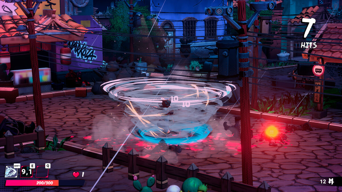 Mexican Ninja skill tree and combat screen