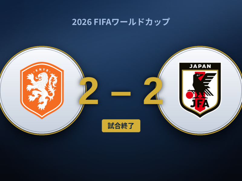 オランダ – 日本（2-2）：日本に反撃の道を開いたクーマンの3枚替え