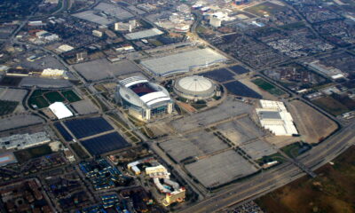 Aerial view of NRG Stadium in Houston, Texas