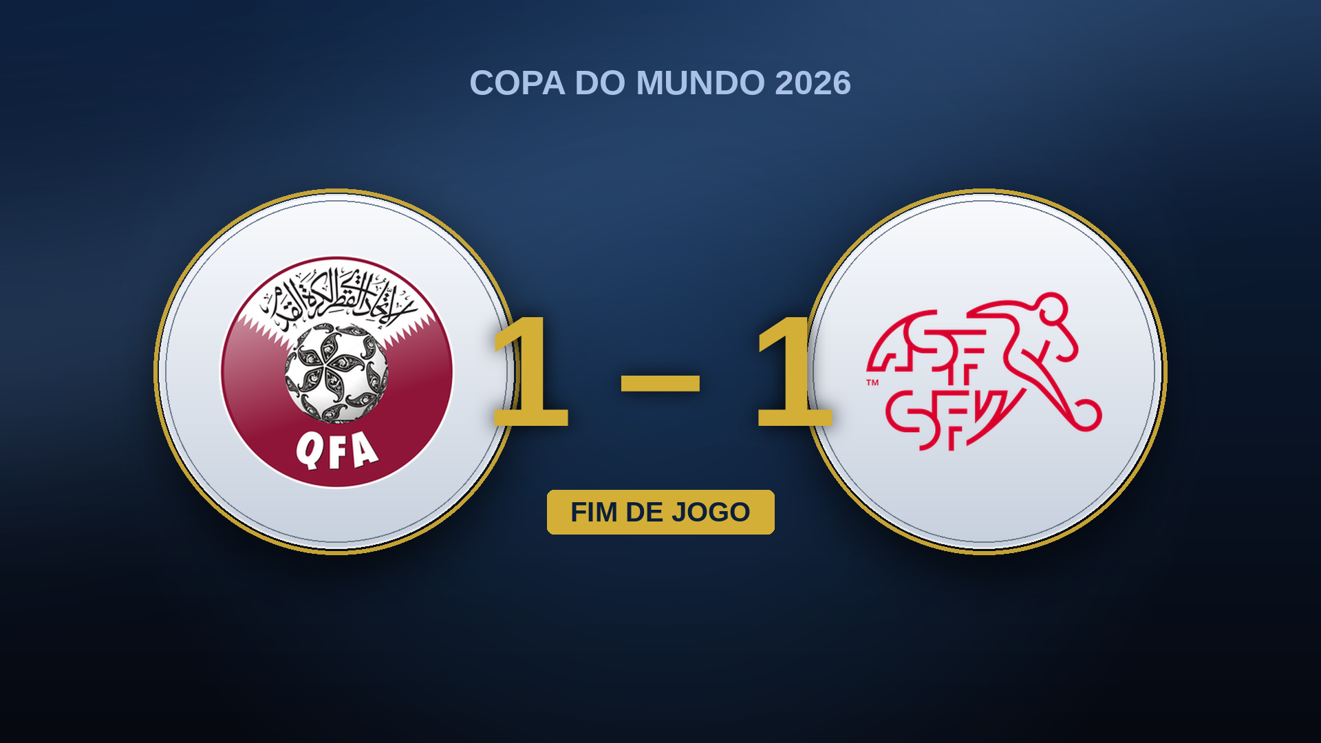 Catar – Suíça 1-1: o gol de Khoukhi nos acréscimos que transforma o domínio suíço em alerta