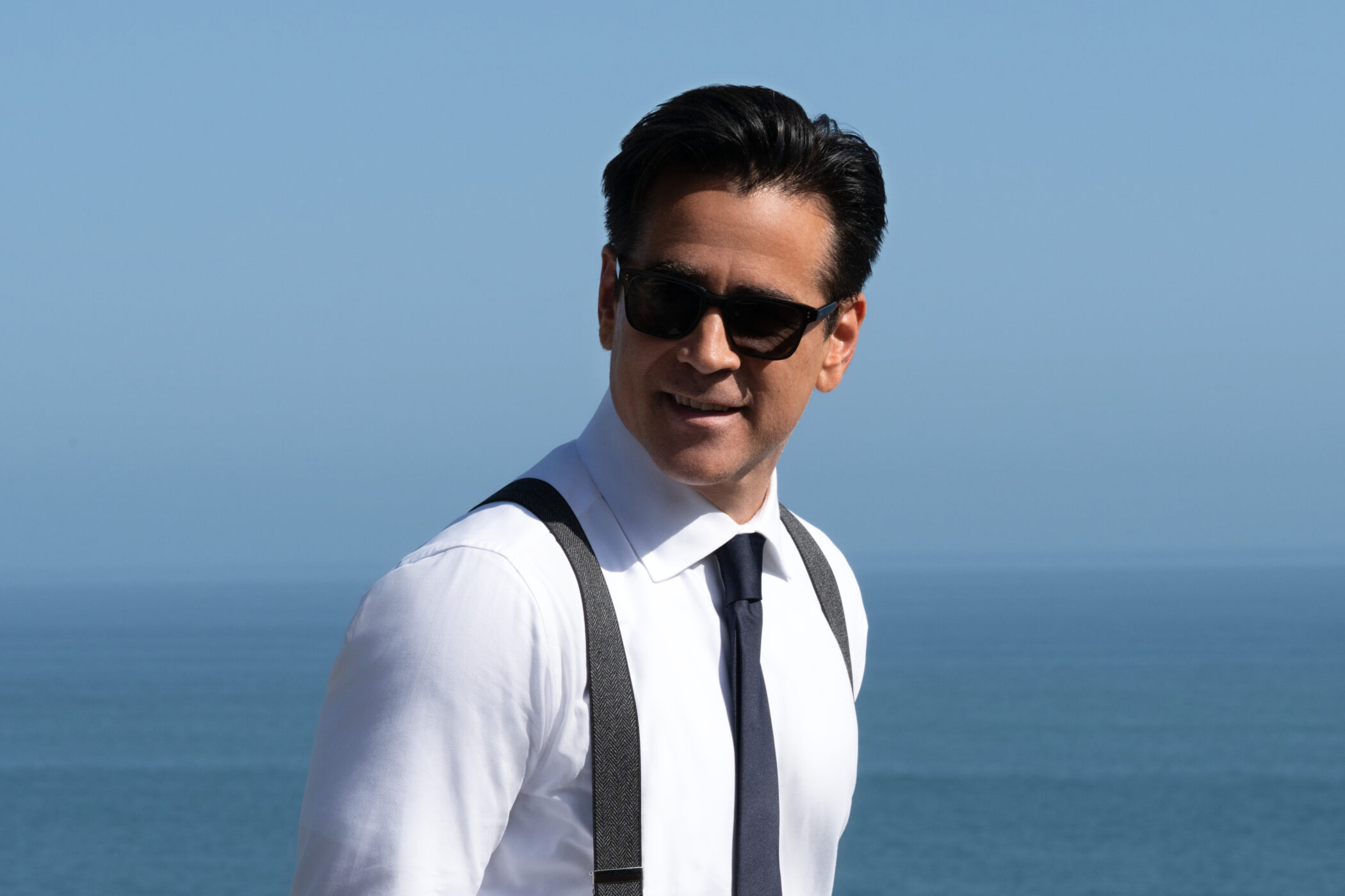 Colin Farrell as John Sugar in the Apple TV+ series Sugar.