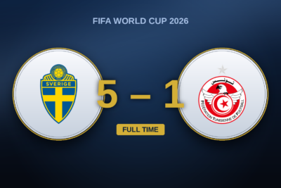 Sweden 5-1 Tunisia — 2026 FIFA World Cup