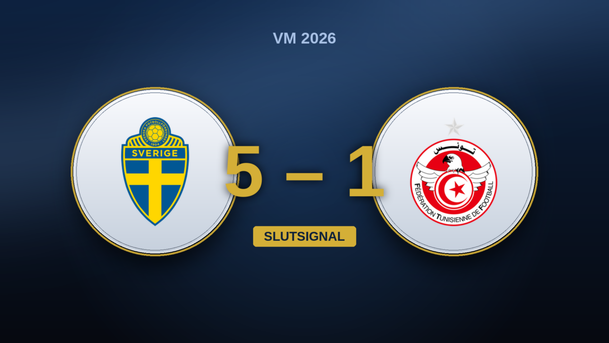 Sverige – Tunisien 5–1: siffran ljuger, glappet låg i omställningarna