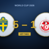 Sweden 5-1 Tunisia — 2026 FIFA World Cup