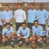 The Uruguay national football team — the celeste-shirted side whose century of identity the piece is built on.