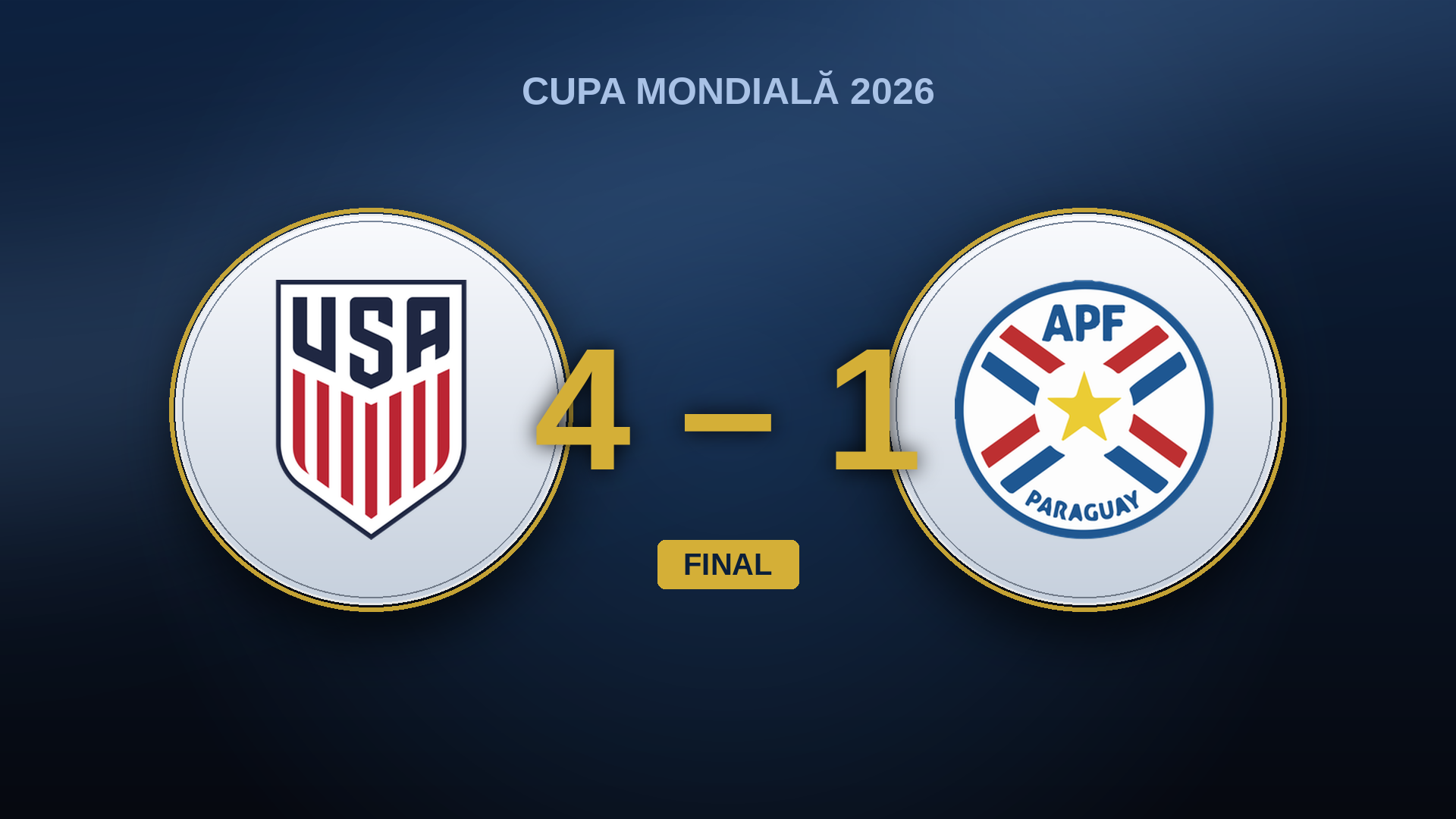 Statele Unite – Paraguay: un 4-1 care cosmetizează jumătatea de oră cedată fără Pulisic
