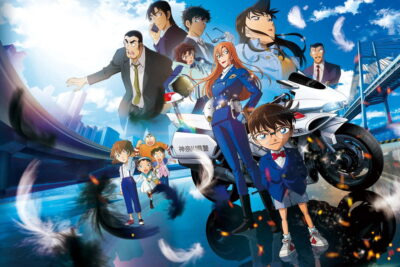 Detective Conan jakter en førerløs motorsykkel i Fallen Angel of the Highway