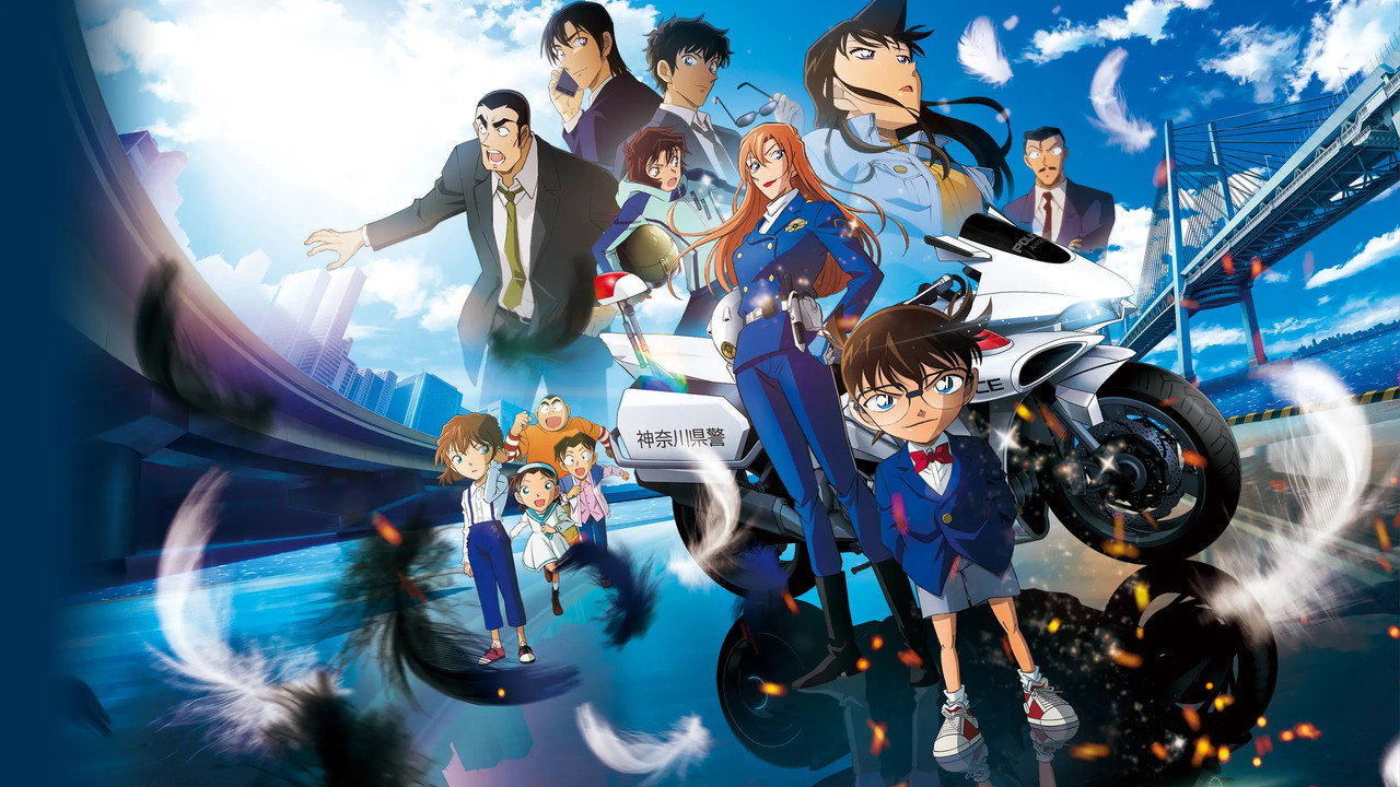 Detective Conan persigue una moto sin conductor en Fallen Angel of the Highway