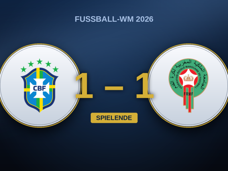 Brasilien – Marokko 1:1: Ouahbi überlistet Ancelotti, Vinícius rettet den Punkt