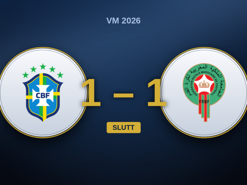 Brasil–Marokko 1–1: Ouahbis Marokko var best, Vinícius berget poenget