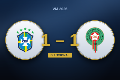 Brasilien–Marocko 1–1: Ouahbi spelade ut Ancelotti, Vinícius räddade poängen