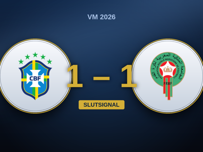 Brasilien–Marocko 1–1: Ouahbi spelade ut Ancelotti, Vinícius räddade poängen