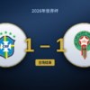 巴西1-1摩洛哥：瓦赫比用设计压制安切洛蒂，维尼修斯救了巴西