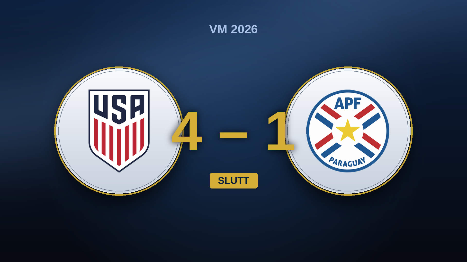 USA – Paraguay: en 4-1 som pynter på halvtimen USA ga bort uten Pulisic