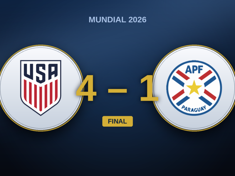 Estados Unidos – Paraguai: um 4-1 que disfarça a meia hora que os EUA entregaram sem Pulisic