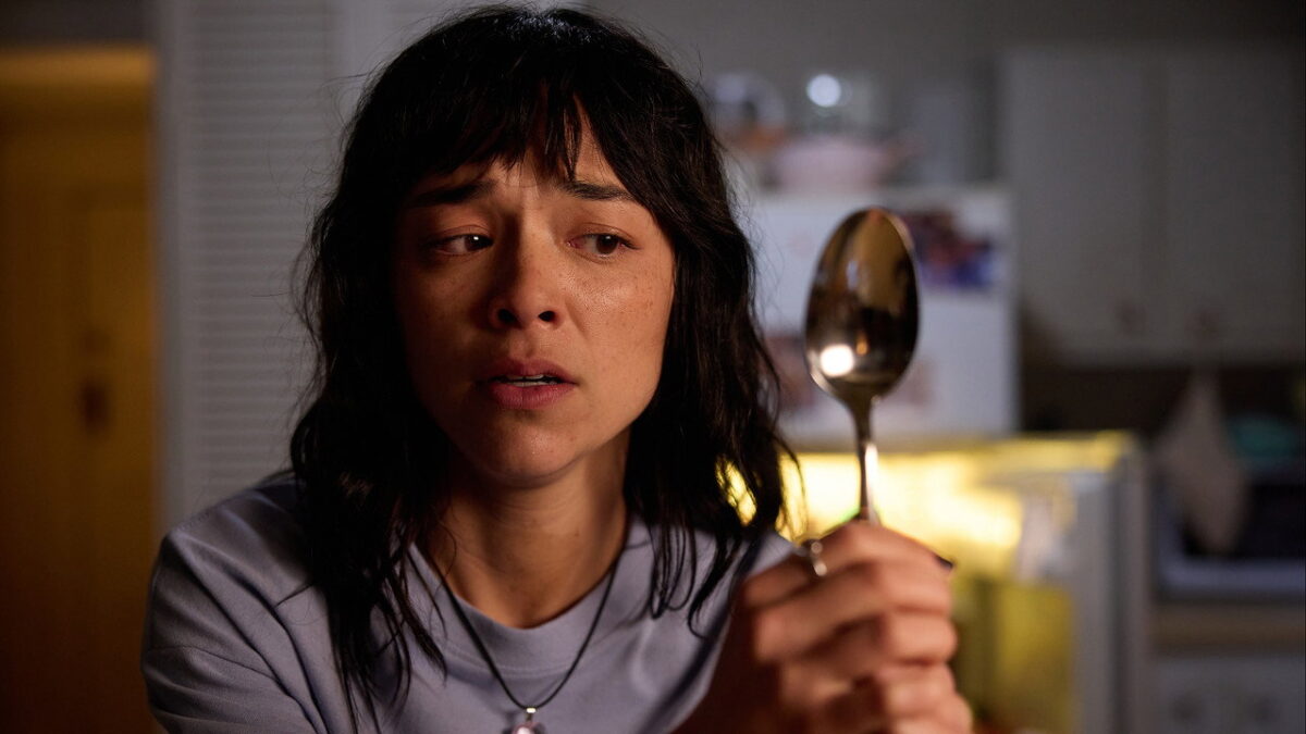 Midori Francis as Hana in the horror film Saccharine (2026)