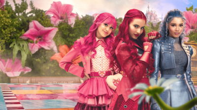 Red, Pink and Chloe in Kimmy Gatewood's Disney film Descendants: Wicked Wonderland