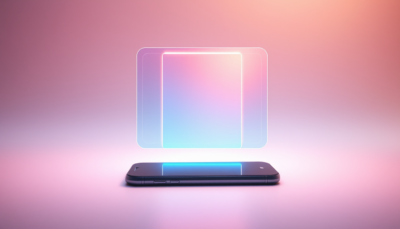 Abstract layered digital access gates above a glowing smartphone — iOS 27 Siri subscription concept