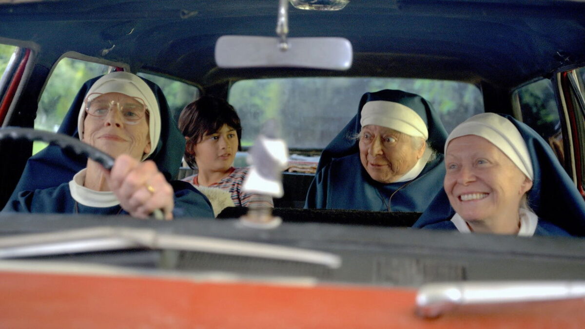 Judy Davis and Miriam Margolyes play fugitive nuns on a New Zealand road trip in Holy Days