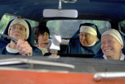 Judy Davis and Miriam Margolyes play fugitive nuns on a New Zealand road trip in Holy Days