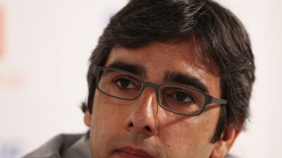 Andrij Parekh, close-up portrait