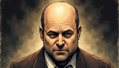 Comic-style AI illustration of Jason Alexander