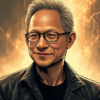Comic-style AI illustration of Jensen Huang