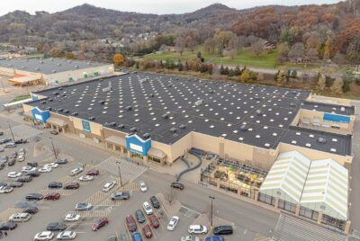 Aerial view of a Walmart store with visible signage — Wikideas1 / CC0, via Wikimedia Commons
