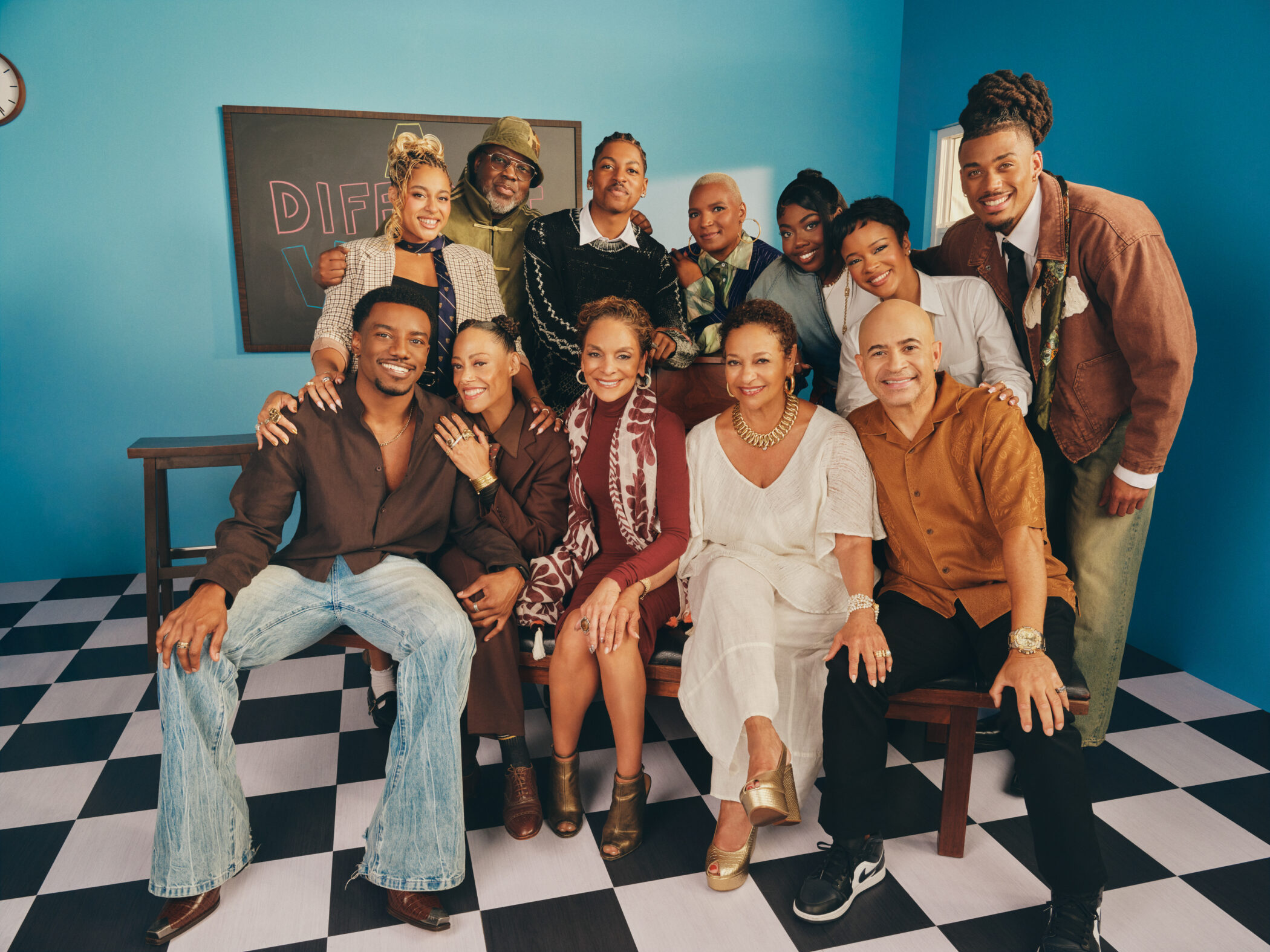 The cast of Netflix's A Different World at Hillman College