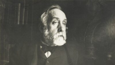 Photographic self-portrait of the painter Edgar Degas, about 1895