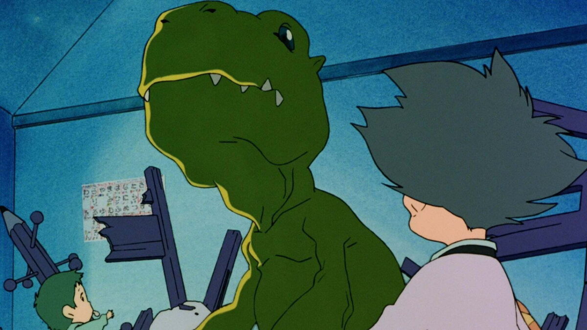 Young Taichi and his sister Hikari in Mamoru Hosoda 1999 Digimon Adventure short
