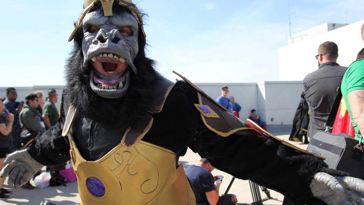 Detailed cosplay of DC Comics villain Gorilla Grodd at WonderCon 2019