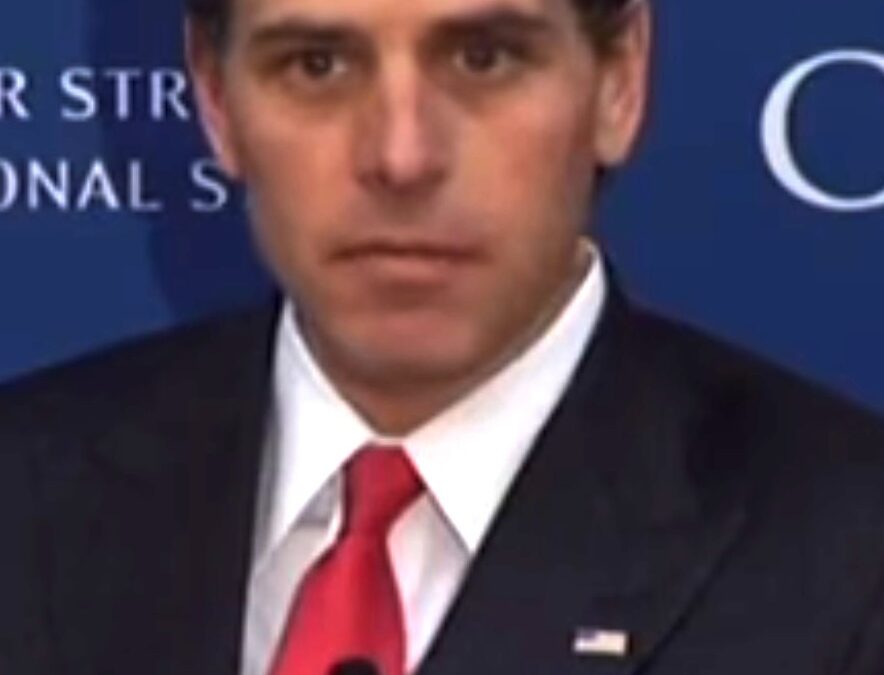 Hunter Biden speaking at a panel discussion at the Center for Strategic and International Studies