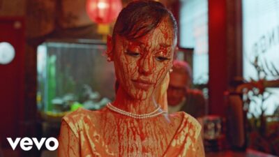 Official music video still from Ariana Grande's album petal