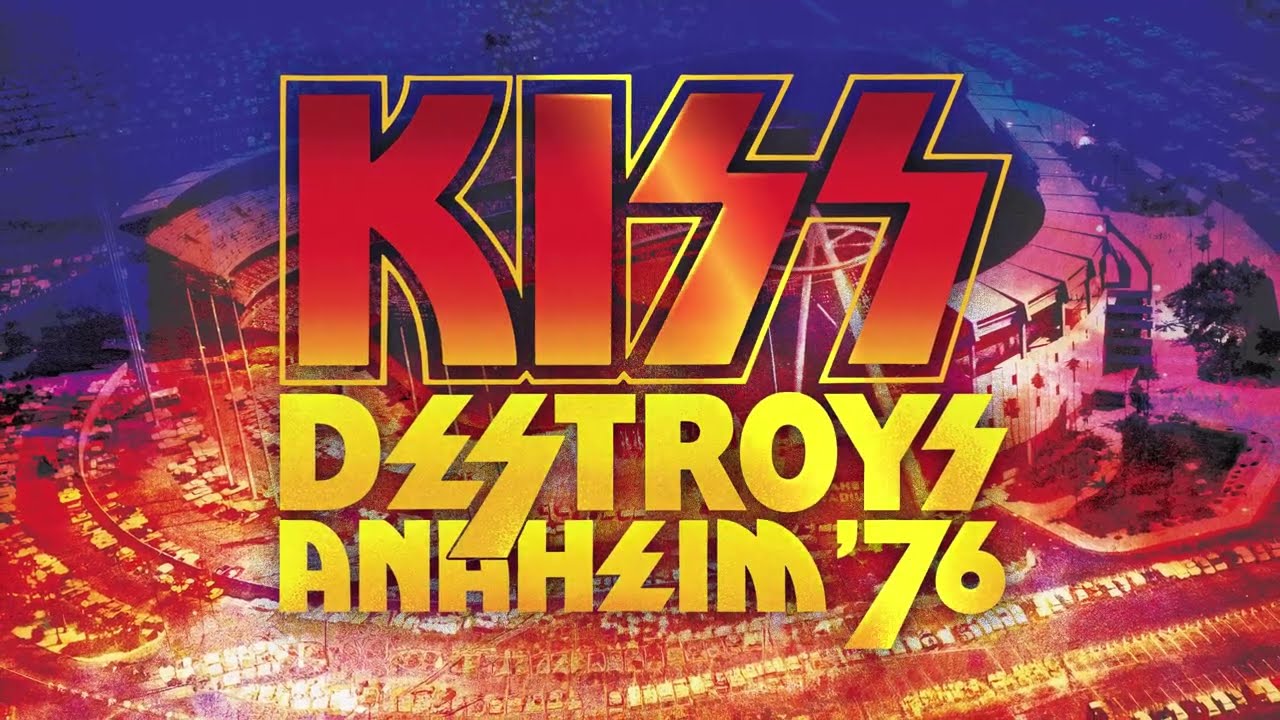 KISS performing live during the Anaheim Destroys 76 concert