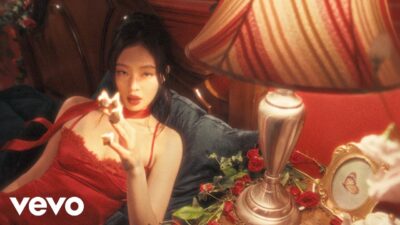 JENNIE in the official Fallen Angel music video — still from the YouTube thumbnail