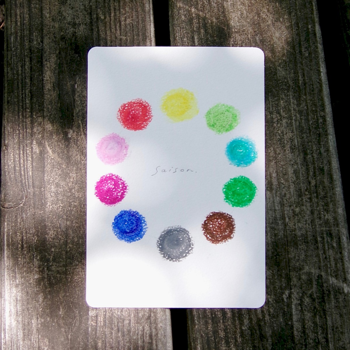 Album cover for 'saison' by attic, a Tokyo-based indie jazz trio