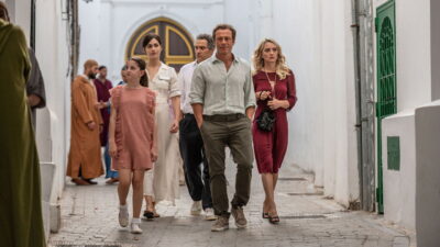 The two couples and their teenage daughter walk a Tangier alley in Gabriele Muccino's Things We Don't Say.