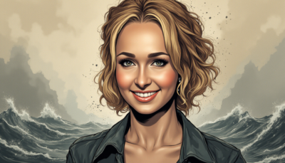 Comic-style AI illustration of Hayden Panettiere