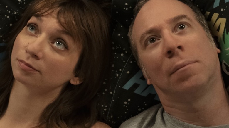 Lauren Lapkus and Kevin Sussman in Stuart Fails to Save the Universe