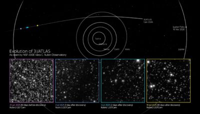 NSF–DOE Vera C. Rubin Observatory image of interstellar comet 3I/ATLAS captured ten days before its public discovery announcement