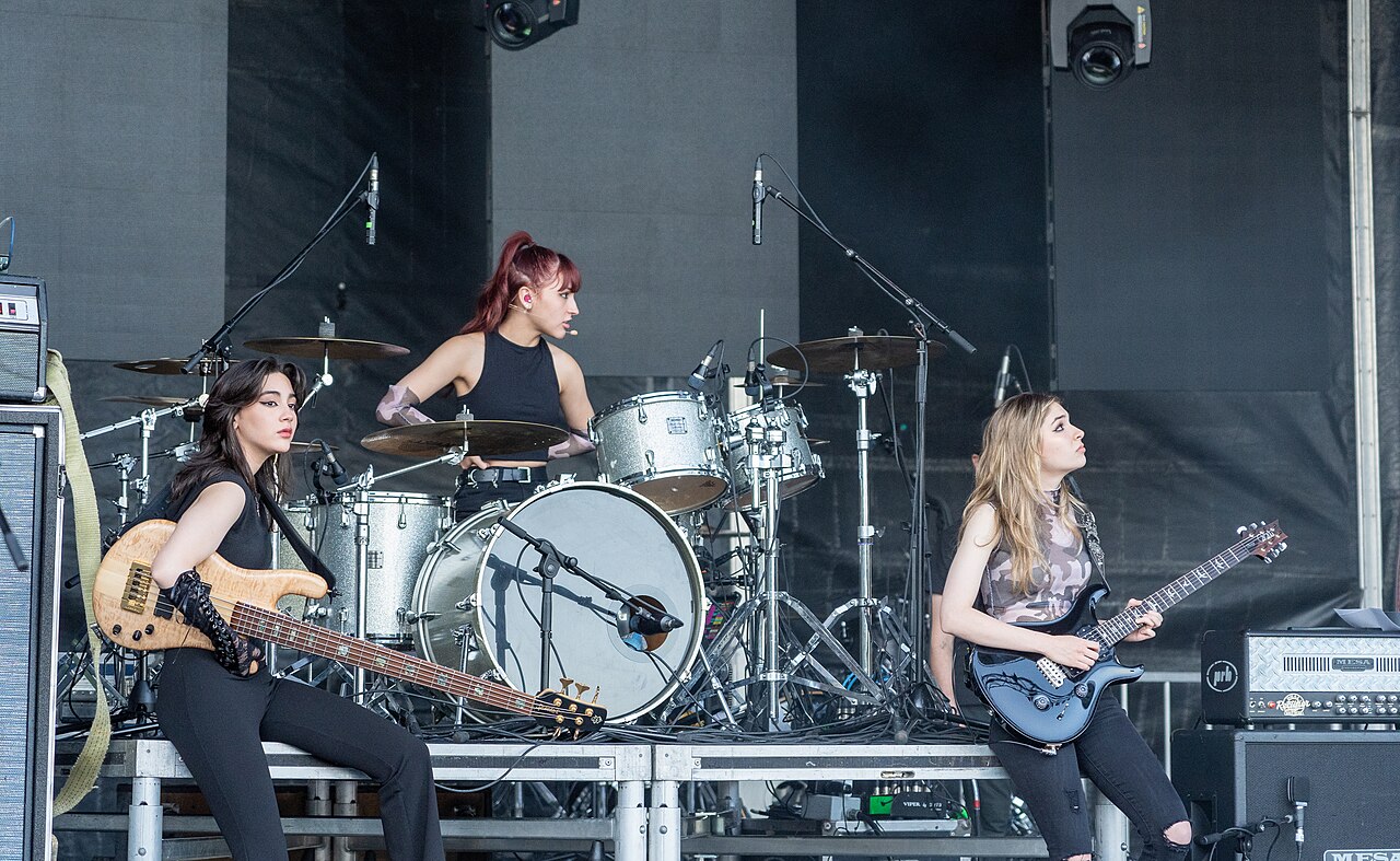 The Warning performing live at the Sound of Music festival 2022