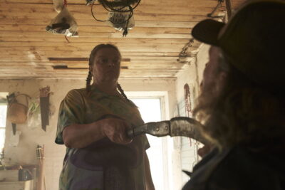 Elina Knihtilä in a still from the Finnish comedy 100 Litres of Gold