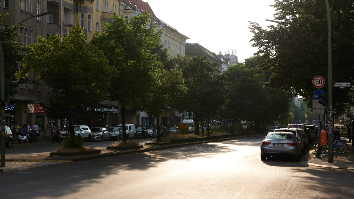 Sonnenallee street scene in Neukölln, Berlin, late afternoon