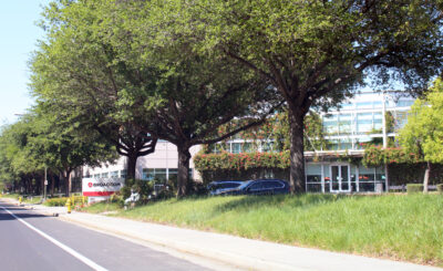 Broadcom Inc. headquarters building in San Jose, California — corporate campus exterior