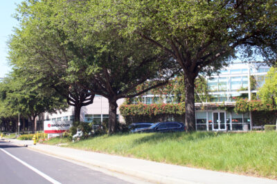 Broadcom Inc. headquarters building in San Jose, California — corporate campus exterior