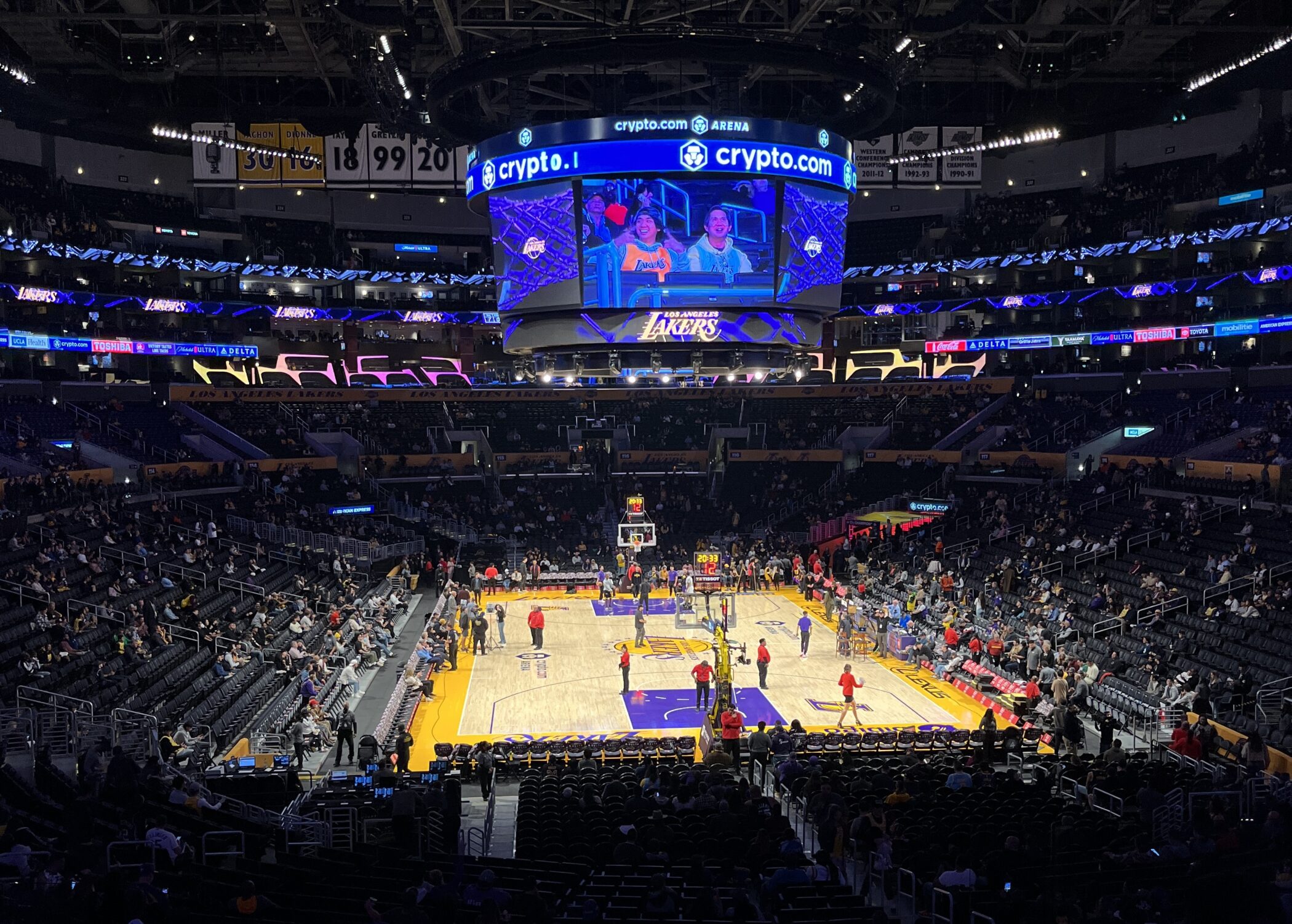 Crypto.com Arena, home of the Los Angeles Lakers