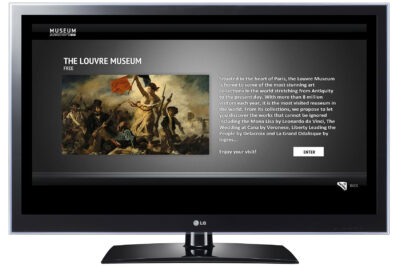 LG smart TV showing webOS interface
