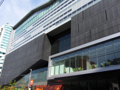 The TIFF Bell Lightbox facade, home of the Toronto International Film Festival's Platform competition
